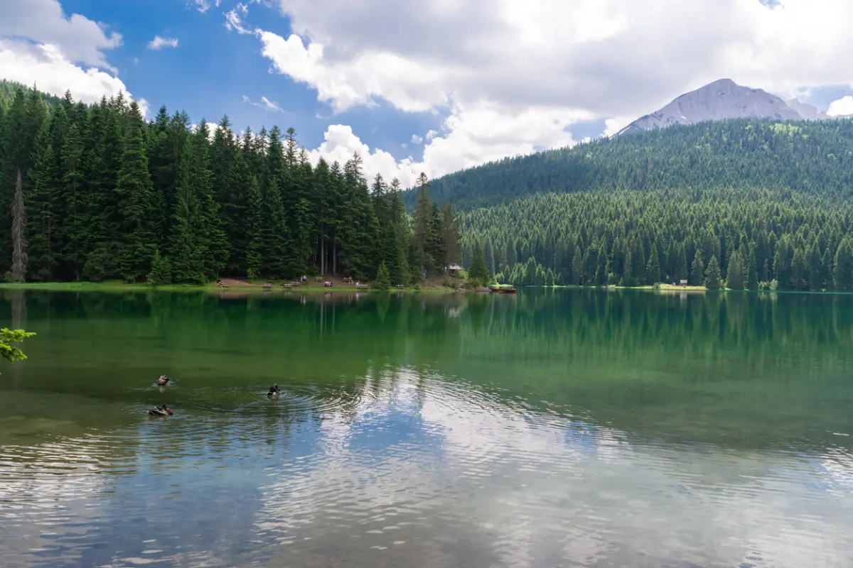 The Peak of Međed Above the Lake