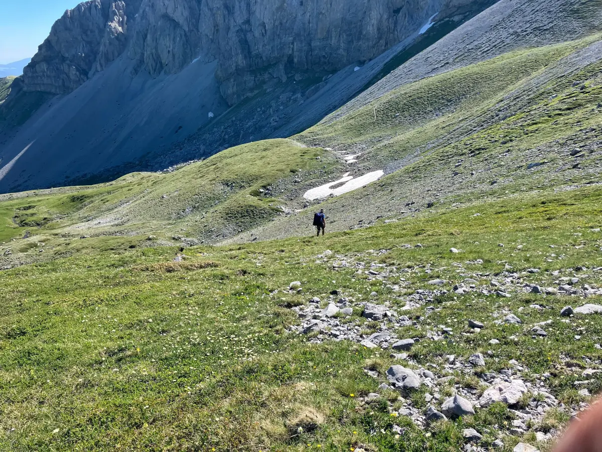 Hiking to the summits