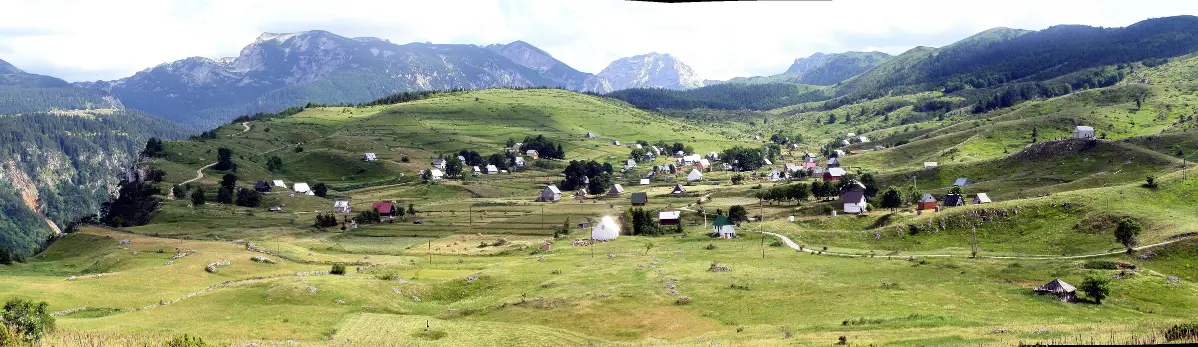 The village of Nedajno on the Piva plateau