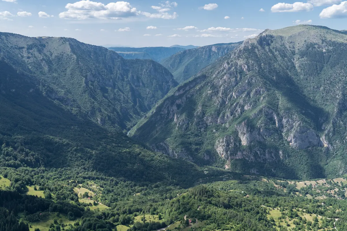 The Tara canyon seen from near Ćurevac