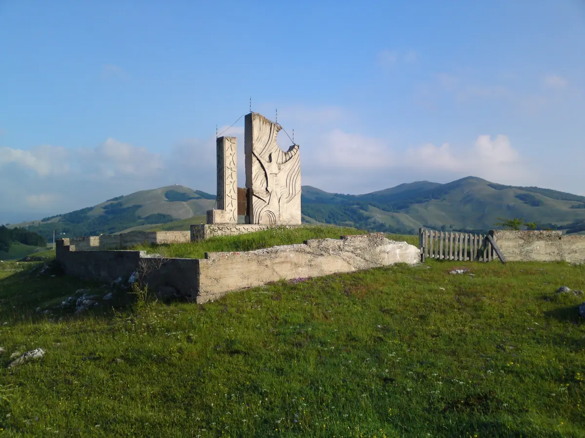 The memorial in Trsa on the Piva plateau