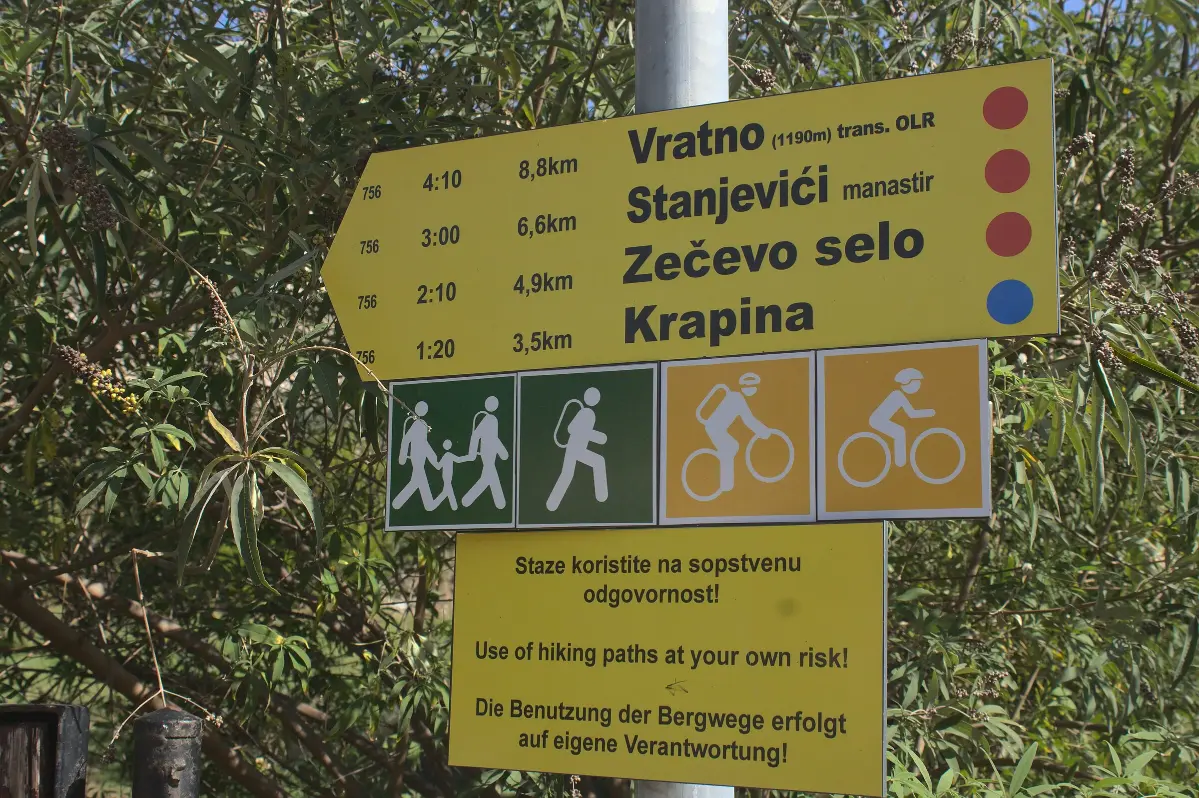 Pješačka staza Podmaine–Zečevo selo–Vratno