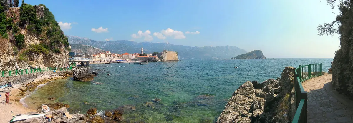 View of Sveti Nikola Island and Mogren