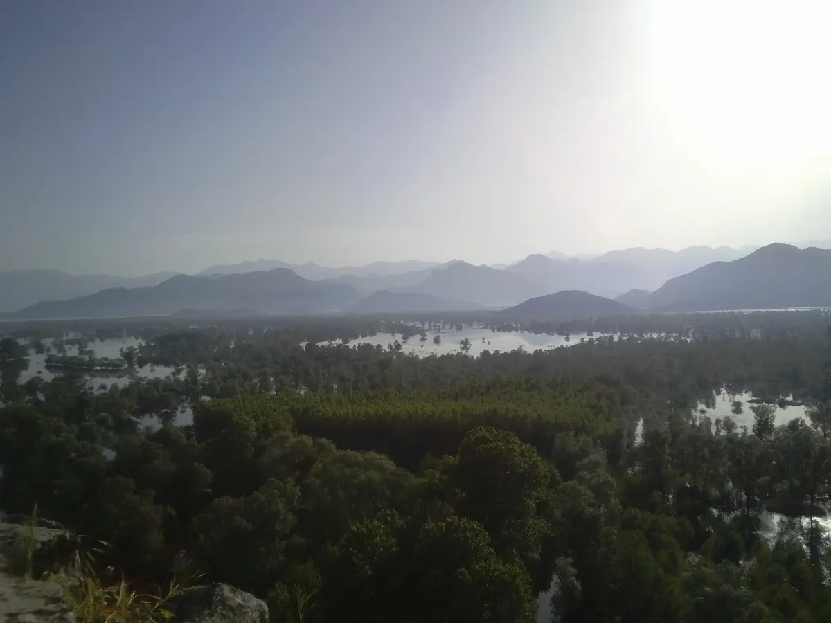 Panoramatický výhled na Skadarské jezero