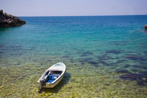 Beach in Ulcinj, Montenegro
