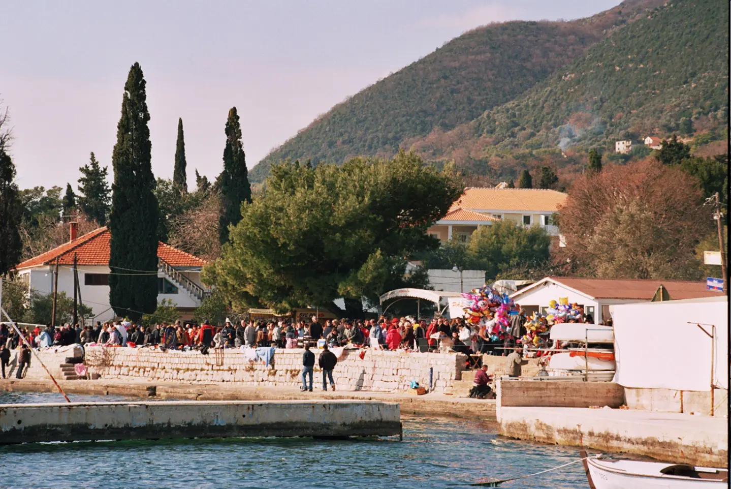 The sea at Baošići is so sheltered and shallow that it is especially pleasant for children.