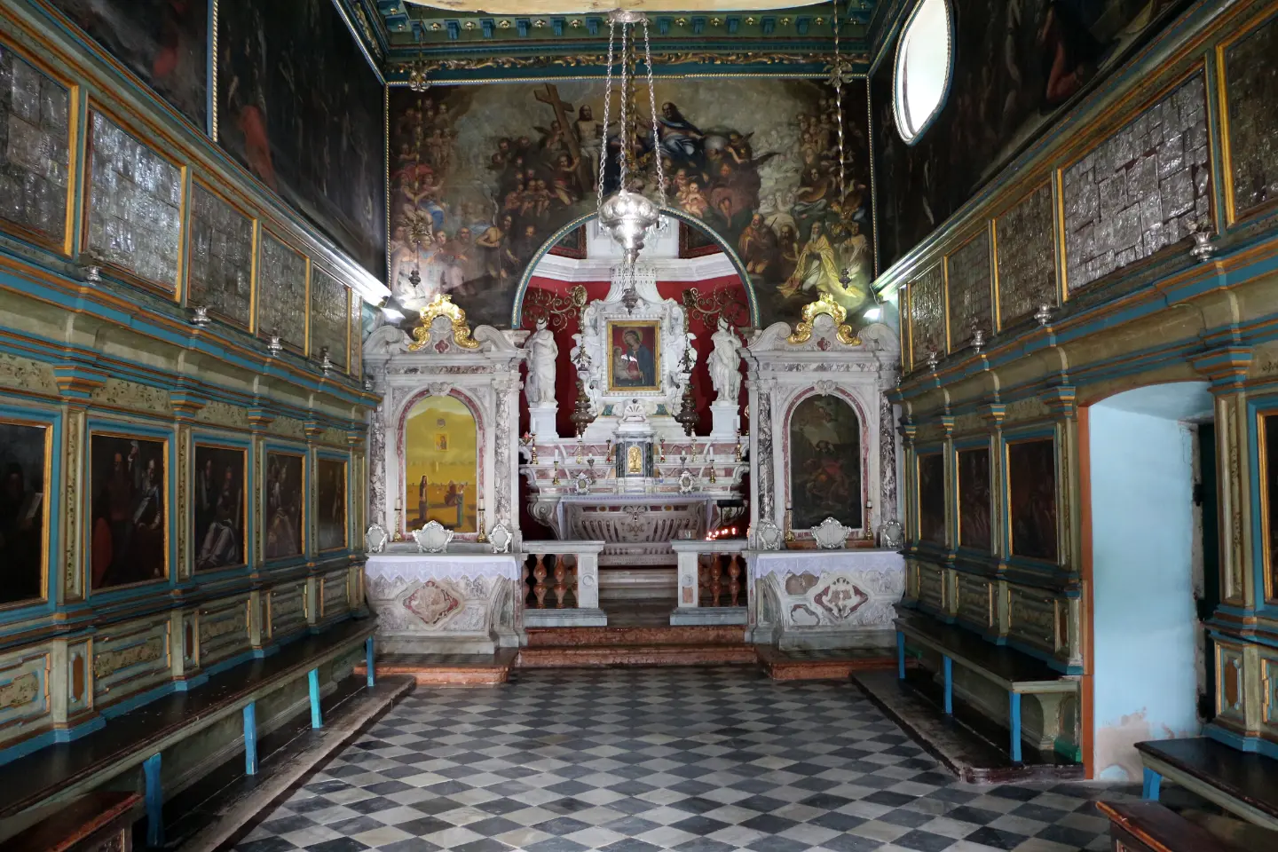 Church interior with the main altar