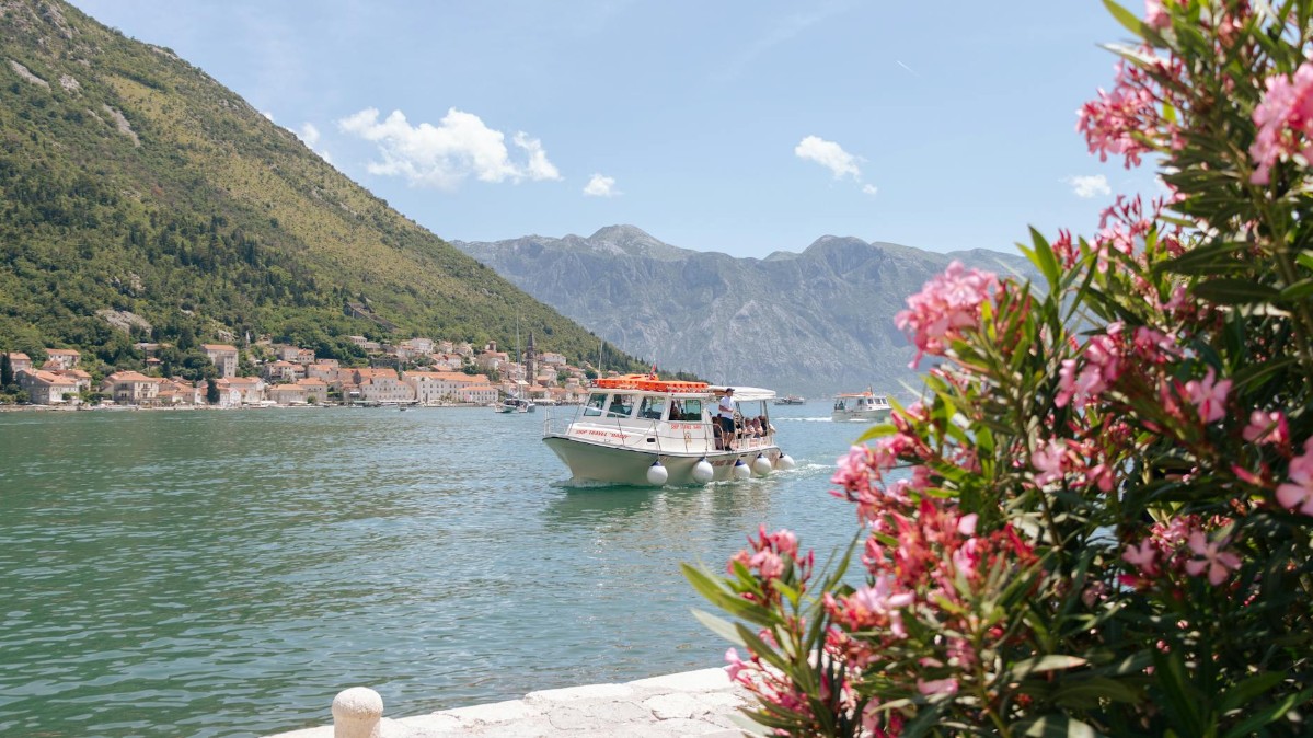 Bay of Kotor surrounded by mountains