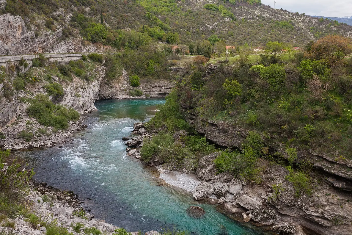 The Morača north of Podgorica