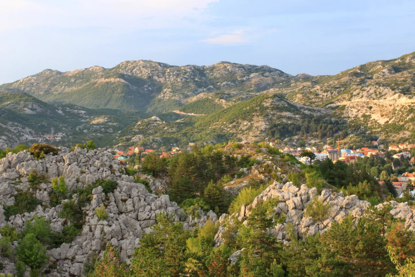 View over Cetinje from Orlov krš
