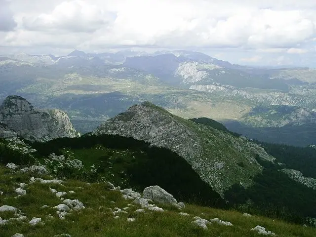 View from Vojnik over the Komarnica canyon