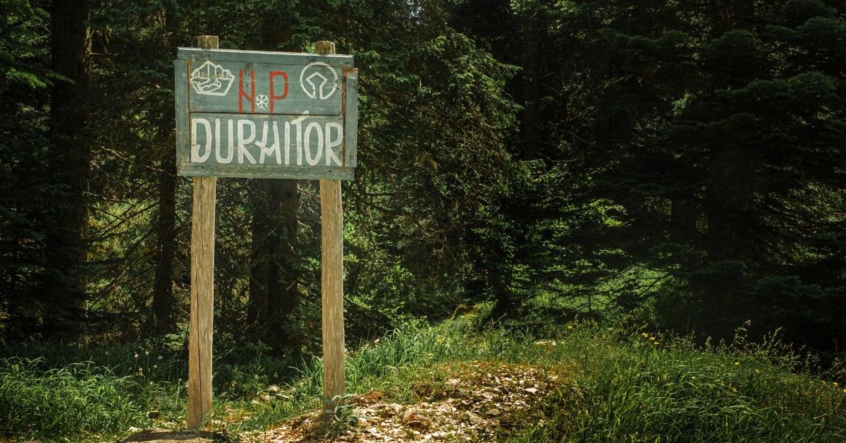 Durmitor National Park hiking trail scenic view