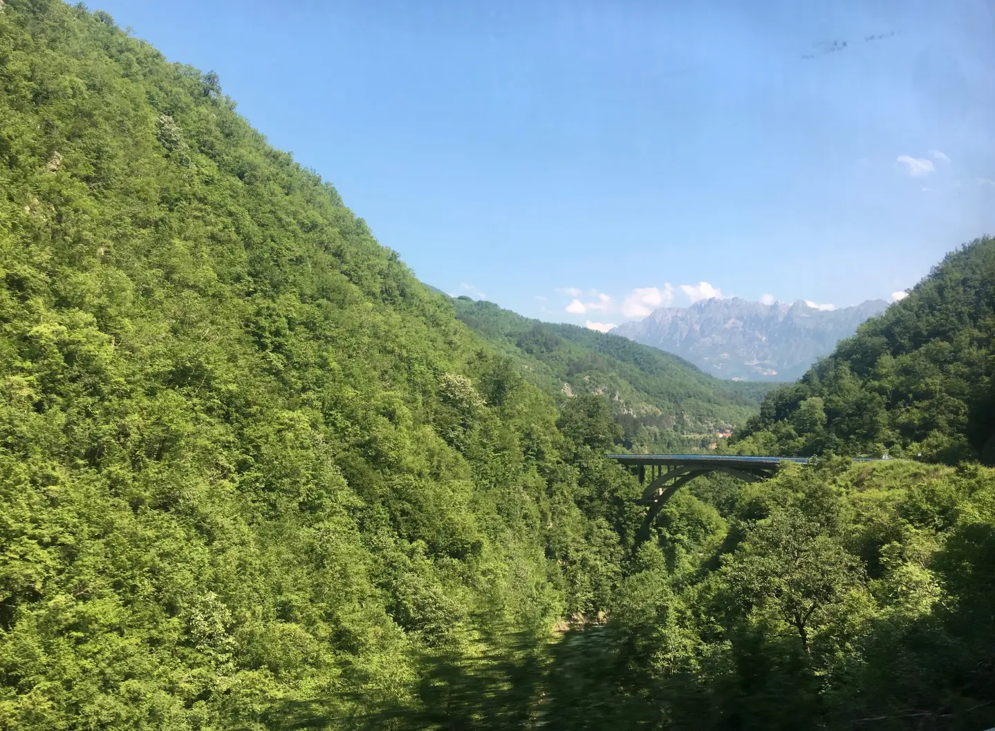 Driving from the sea to the mountains