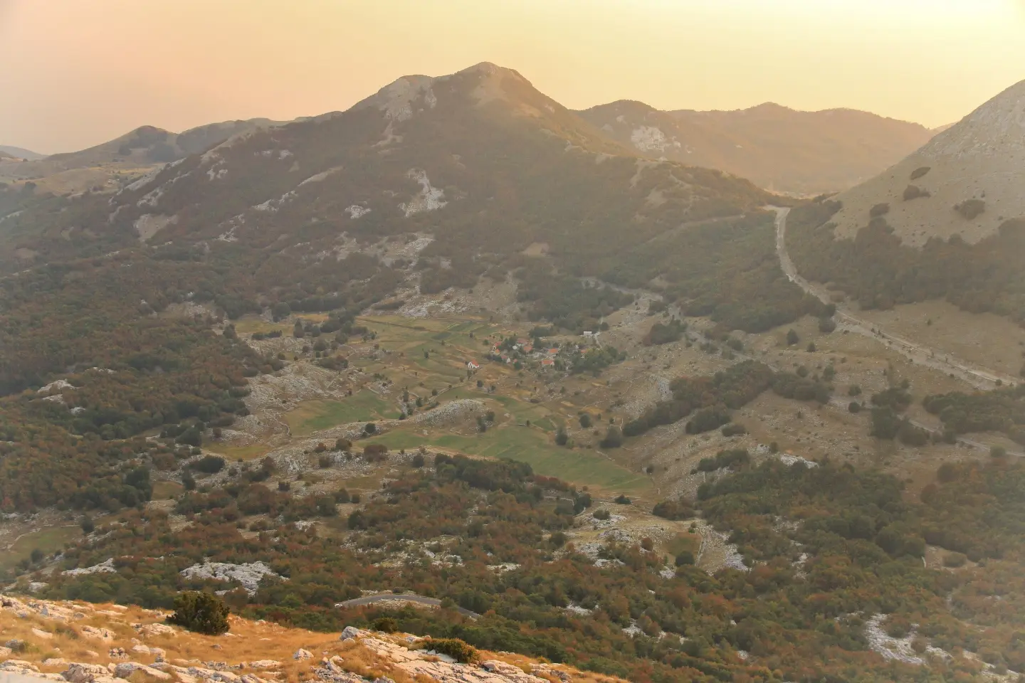 View from the Mausoleum at sunset