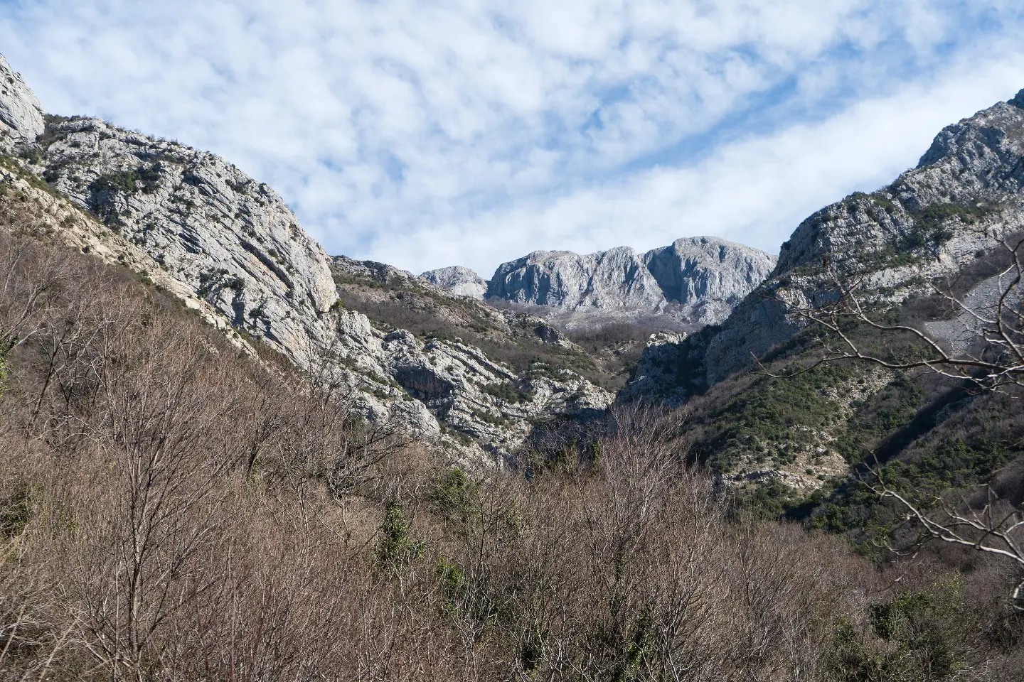 Krečnjačke stijene iznad Starog Bara