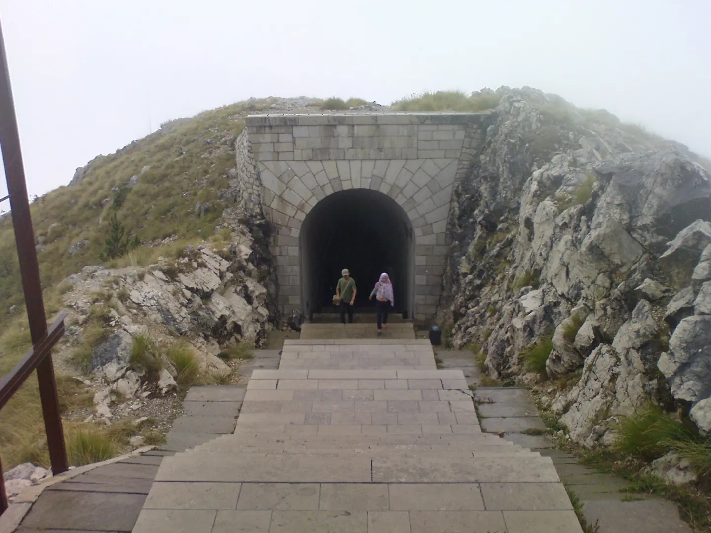 Tunnel and stairway to the Mausoleum