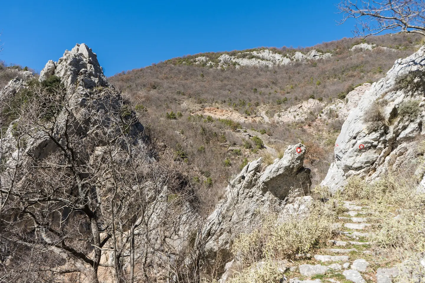 The trail above Stari Bar