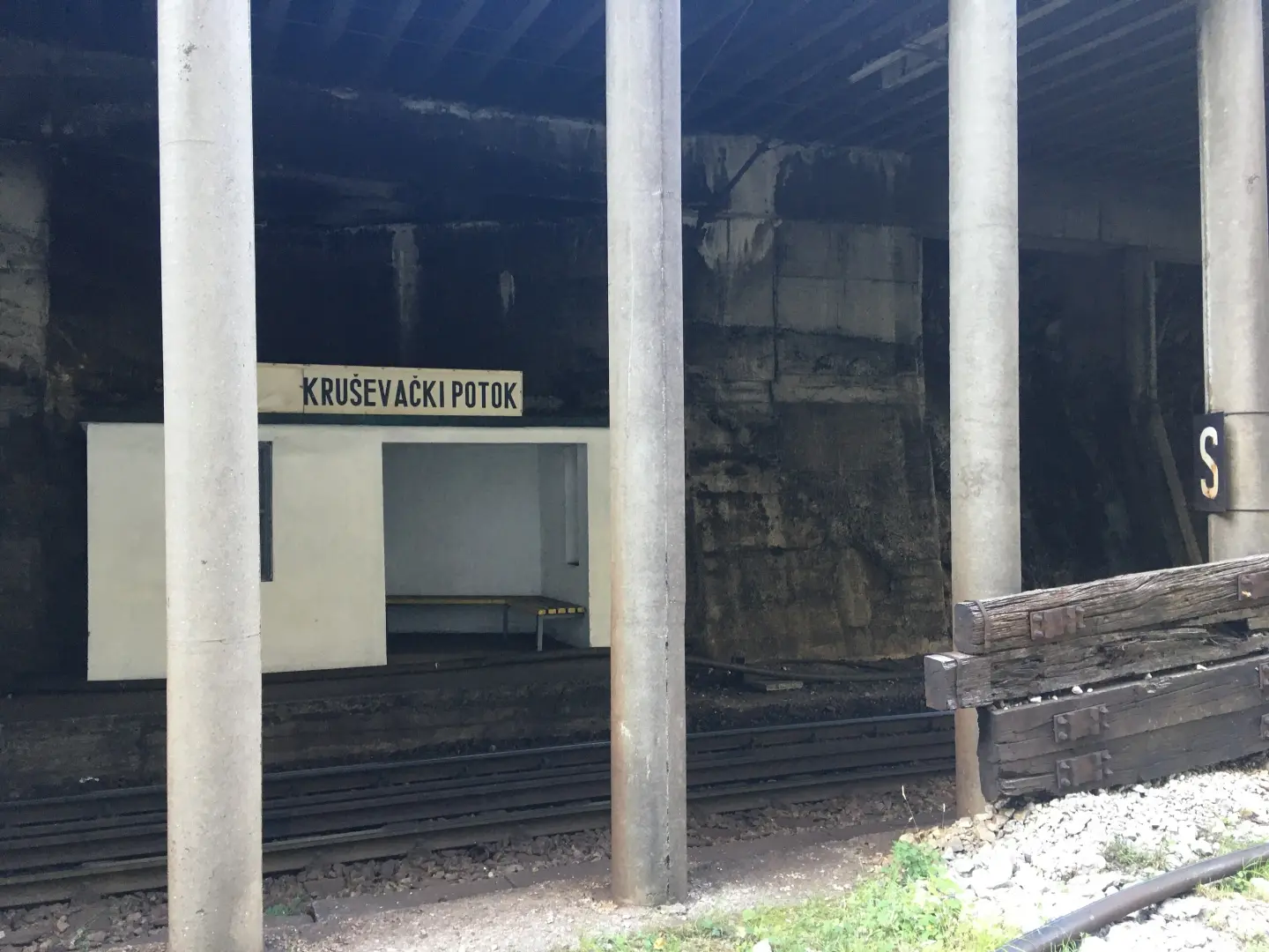 Željeznička stanica Kruševački Potok, polazište
